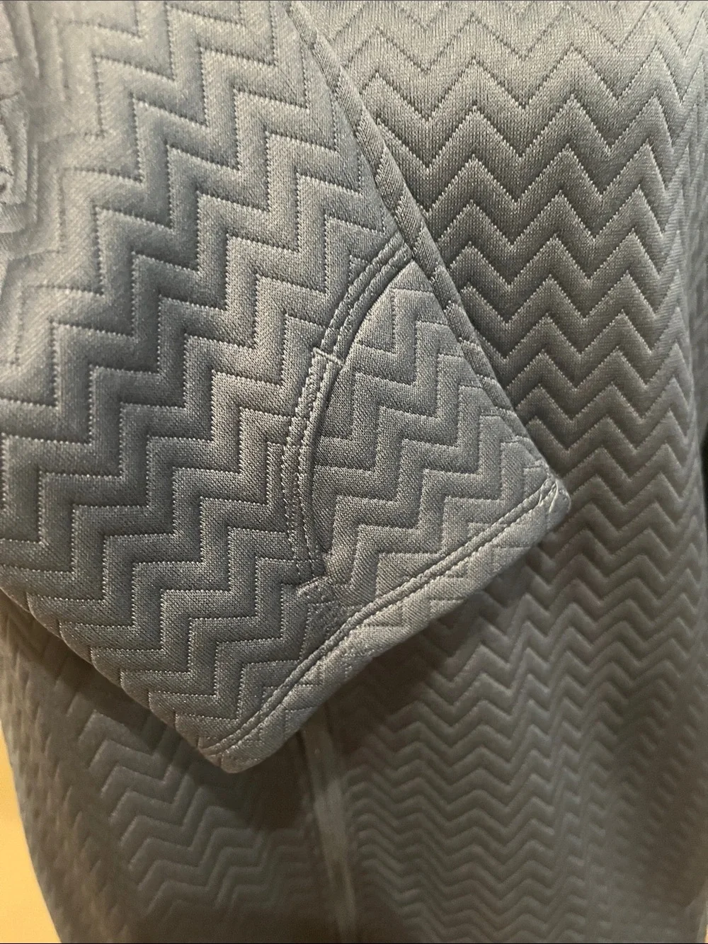 adidas Chevron-Quilted Full-Zip Jacket — Slate Blue